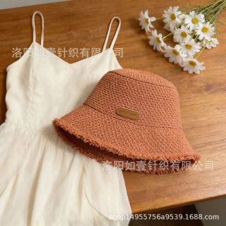 Mũ Bucket Cói Vintage Viền Tua Rua M23