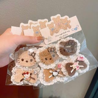 VĨ 2 DÁN TÓC KITTY VẢI LEN