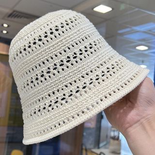 Mũ Bucket Len Đan Vintage Hàn Quốc M7