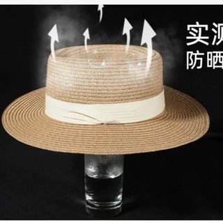Mũ Cói Panama Vintage Phối Ruy Băng Đen M17