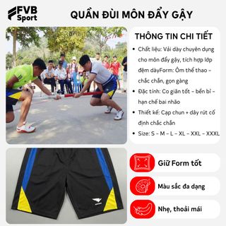 Quần Đẩy Gậy Nam Nữ Hiwing Cao Cấp – Vải Dày Có Đệm, Co Giãn Tốt, Bảo Vệ Khi Thi Đấu