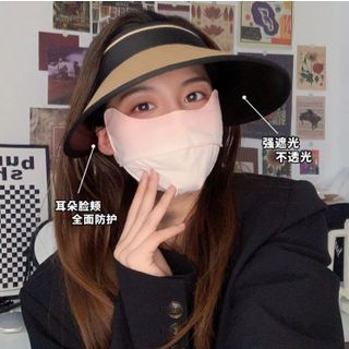 Mũ Nửa Đầu Chống Nắng Phối Viền Đen Sang Trọng M18