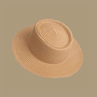 Mũ Cói Vành Rộng Tua Rua Vintage Đi Biển M37