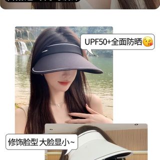 Mũ Nửa Đầu Chống UV Viền Đen Sang Trọng M10