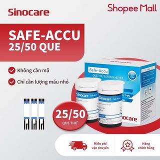 50 Que + 50 kim thử đường huyết sinocare