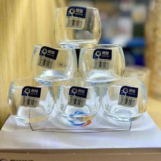 BỘ 6 LY THỦY TINH TRÒN 80ML LXCY017 (T12)
