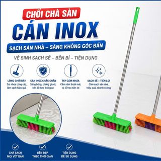 CHỔI CHÀ SÀN CÁN INOX (T100)