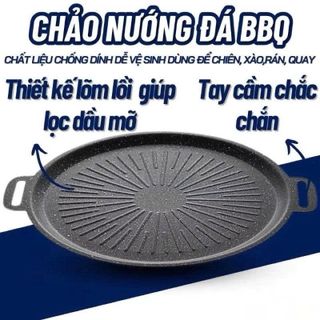 CHẢO NƯỚNG VÂN ĐÁ 35CM