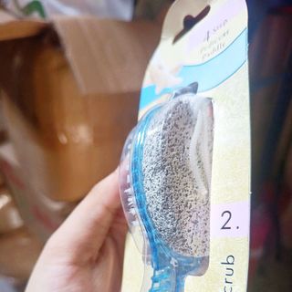Dụng Cụ Kỳ Gót Chân 4 Mặt Bàn Chải Chà Chân Tẩy Tế Bào Chết