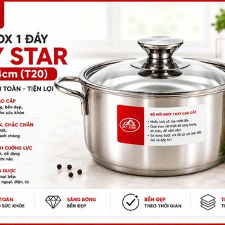 NỒI INOX 1 ĐÁY SKY STAR NI-24cm (T20)