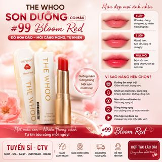 SON THE WHOO MÀU #99 BLOOM RED – MÀU HOT DỄ BÁN