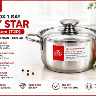 NỒI INOX 1 ĐÁY SKY STAR NI-18cm (T20)