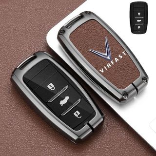 (BÁN SỈ) Ốp Khoá Kim Loại Vin-fast VF8,VF9,E34 Chìa Form Cũ Hợp Kim Cacbon Cao Cấp Bảo Vệ Chìa Khoá