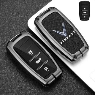 (BÁN SỈ) Ốp Khoá Kim Loại Vin-fast VF8,VF9,E34 Chìa Form Cũ Hợp Kim Cacbon Cao Cấp Bảo Vệ Chìa Khoá