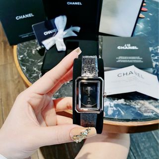 SĂN SALE MÙA HÈ ĐỒNG HỒ NỮ SIÊU CẤP CHANEU DÂY LƯỚI FULL ĐEN