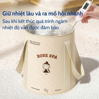 TÚI VẢI NGÂM CHÂN GIỮ NHIỆT GẤP GỌN