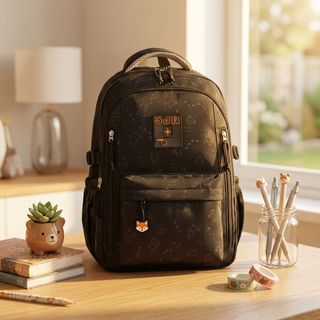 🎒 BALO ĐEN THỜI TRANG 6179 – Cá tính chuẩn style Hàn, Phối outfit cực ngầu cho nam nữ