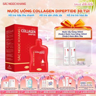 Nước Uống Collagen Dipeptide Sắc Ngọc Khang [Hộp 30 Túi] KÈM QUÀ TẶNG