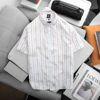 Sơ mi Sọc Loang. Chất vải Sọc Cotton chính phẩm, mềm mịn, Thấm hút mồ hôi tốt.