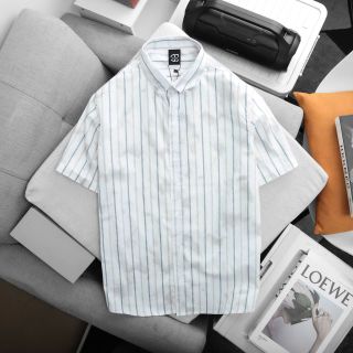 Sơ mi Sọc Loang. Chất vải Sọc Cotton chính phẩm, mềm mịn, Thấm hút mồ hôi tốt.