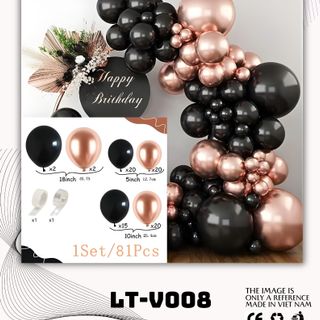 Combo Set Bóng Trang Trí Tiệc - Hơn 120 Bóng VIP