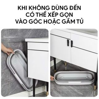 XÔ NƯỚC GẤP GỌN THÔNG MINH – HÌNH CHỮ NHẬT TIỆN DỤNG