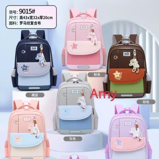 🌈 BALO HỌC SINH A9015 – Màu pastel cực xinh bé nào cũng mê
