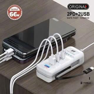 BỘ SẠC NHANH 4 CỔNG ĐA NĂNG THÔNG MINH
