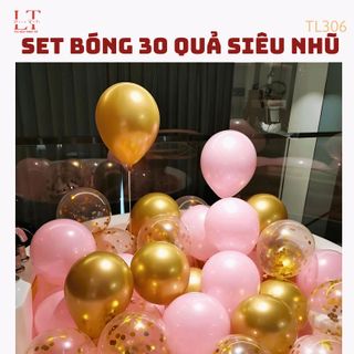 COMBO BÓNG SIẾU NHŨ MIX MÀU 30 QUẢ / TÚI ( NHIỀU MẪU )