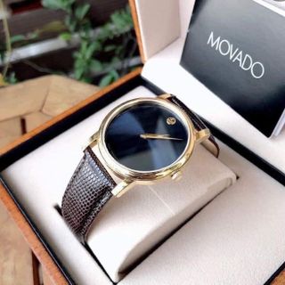SĂN SALE ĐỒNG HỒ NỮ MÁY THUỴ MOVODA DÂY DA NÂU