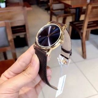 SĂN SALE ĐỒNG HỒ NỮ MÁY THUỴ MOVODA DÂY DA NÂU