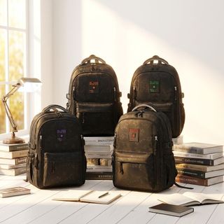 🎒 BALO ĐEN THỜI TRANG 6179 – Cá tính chuẩn style Hàn, Phối outfit cực ngầu cho nam nữ