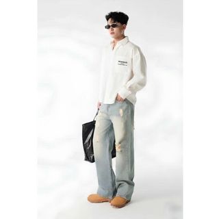 OXFORD BOXY LONG SLEEVE SHIRT BY DORMAX.
