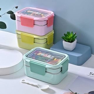 HỘP CƠM GIỮ NHIỆT INOX 2 TẦNG NGĂN