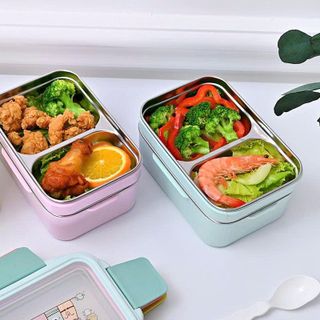 HỘP CƠM GIỮ NHIỆT INOX 2 TẦNG NGĂN