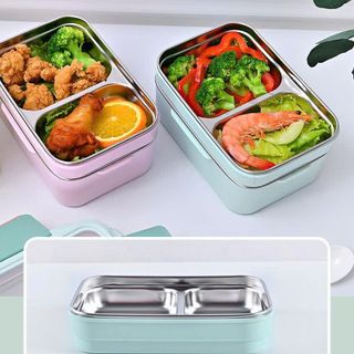 HỘP CƠM GIỮ NHIỆT INOX 2 TẦNG NGĂN