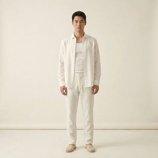 QUẦN DÀI LINEN ỐNG SUÔNG NAM.