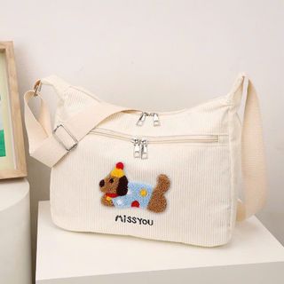🐶 TÚI CHÉO VẢI NHUNG HÌNH CÚN – Siêu dễ thương phối đồ cực xinh