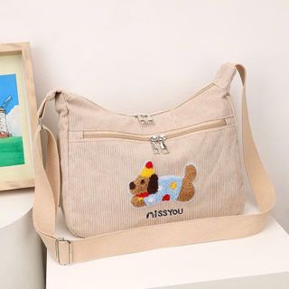 🐶 TÚI CHÉO VẢI NHUNG HÌNH CÚN – Siêu dễ thương phối đồ cực xinh