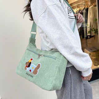 🐶 TÚI CHÉO VẢI NHUNG HÌNH CÚN – Siêu dễ thương phối đồ cực xinh