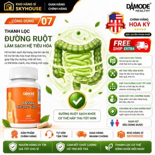 Đào Thải Độc Tố Hệ Tiêu Hóa - Detox & Cleanse Colon Lọ 60 Viên