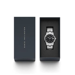 ĐỒNG HỒ NAM CAO CẤP D WELLINGTON DÂY THÉP BẠC CƠ TỰ ĐỘNG FULLBOX