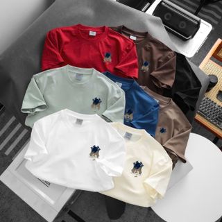 Áo thun nam.  Chất thun cotton  4c chính phẩm đàn hồi tốt, mềm mịn,độ bền màu cao .