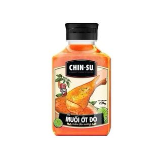 SET nước chấm 2 chai 200g CHINSU Muối Ớt Đỏ - Muối Ớt Xanh