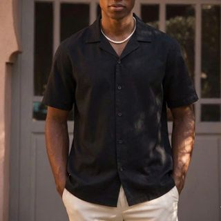 Sơ mi nam. Chất linen thun 100% cotton, vải lien co giãn 4c. 6 màu cơ bản .