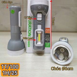 ĐÈN PIN CẦM TAY SIÊU SÁNG 2in1 DP 9155 (T100)