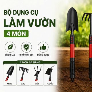 BỘ DỤNG CỤ LÀM VƯỜN 4 MÓN