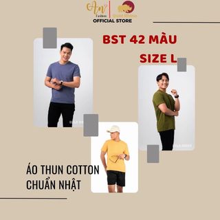 Áo Thun Basic Nam Cổ Tròn chất Liệu 100% cotton, thoáng mát, kháng khuẩn