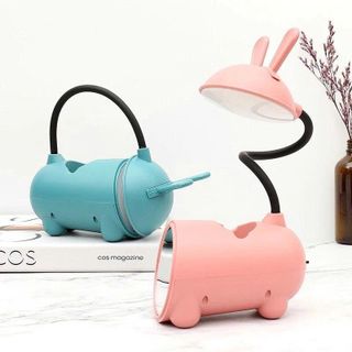 ĐÈN HỌC SẠC HÌNH TAI THỎ KÈM GƯƠNG