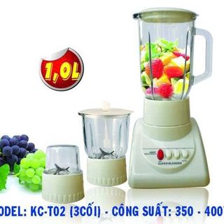 MÁY XAY SINH TỐ 3 CỐI KIM CƯƠNG KC-T02 (T6) - CỐI NHỰA